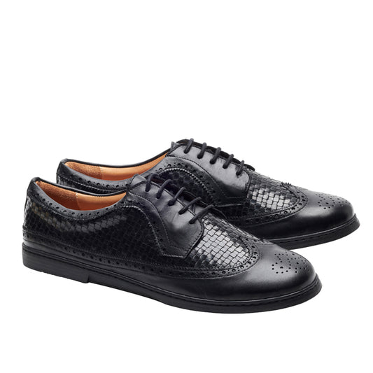 Briq Brogue Tresse Black