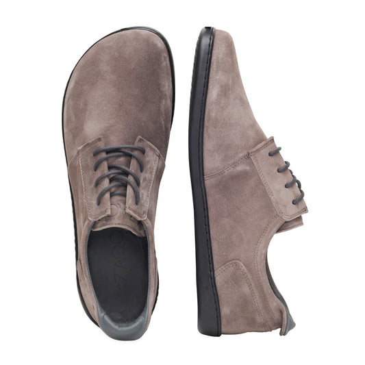 PIQUANT Velours Grey - ZAQQ Barfußschuhe